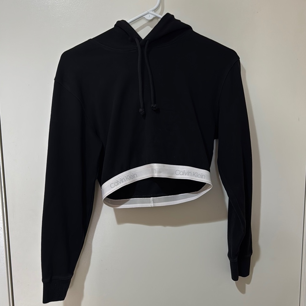 Kith x Calvin Klein Alexa Cropped Hoodie - black